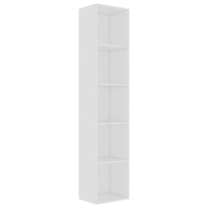 Book Cabinet White 40X30x189 Cm Engineered Wood