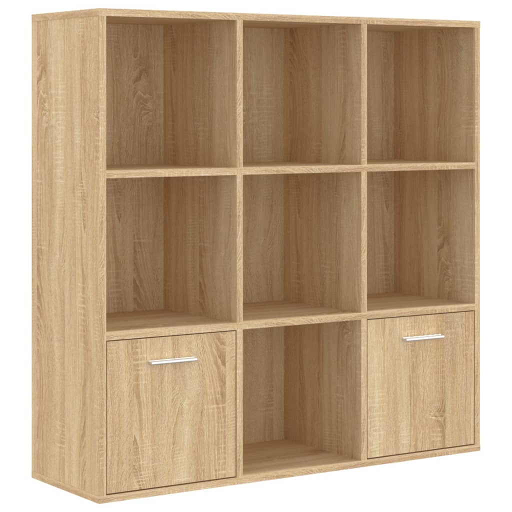 Book Cabinet Sonoma Oak 98X30x98 Cm Engineered Wood Bookshelves