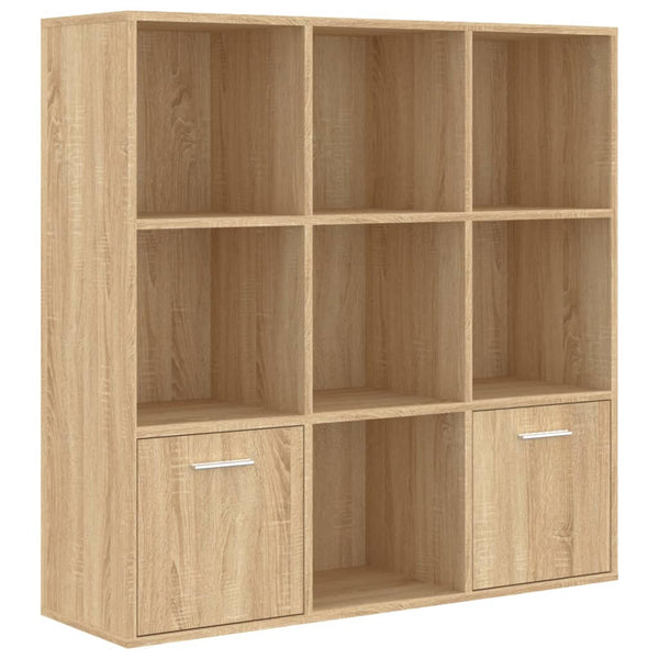Book Cabinet Sonoma Oak 98X30x98 Cm Engineered Wood Bookshelves