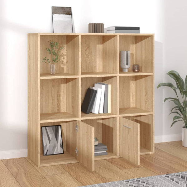 Book Cabinet Sonoma Oak 98X30x98 Cm Engineered Wood Bookshelves