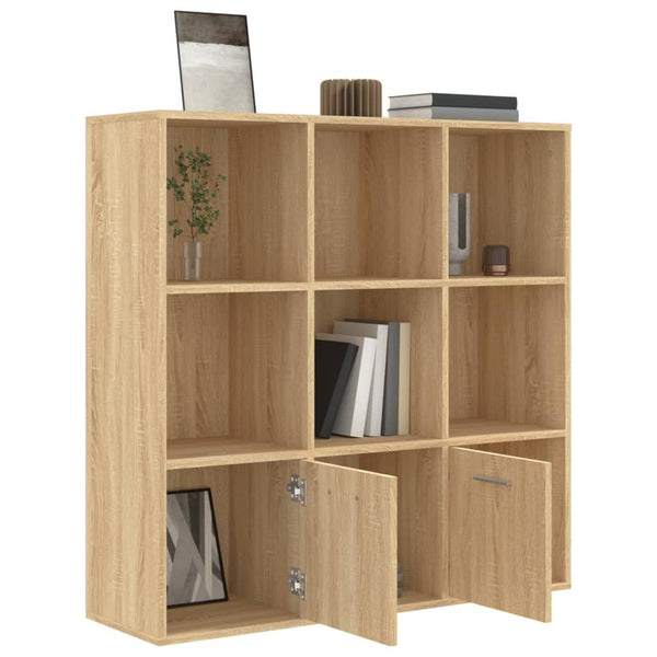 Book Cabinet Sonoma Oak 98X30x98 Cm Engineered Wood Bookshelves