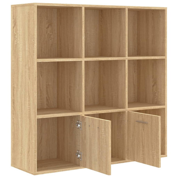 Book Cabinet Sonoma Oak 98X30x98 Cm Engineered Wood Bookshelves
