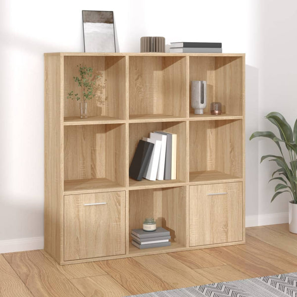 Book Cabinet Sonoma Oak 98X30x98 Cm Engineered Wood Bookshelves