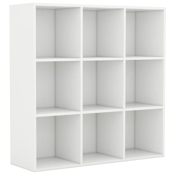 Book Cabinet White 98X30x98 Cm Engineered Wood Bookshelves