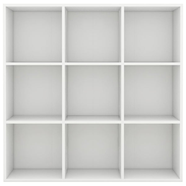 Book Cabinet White 98X30x98 Cm Engineered Wood Bookshelves