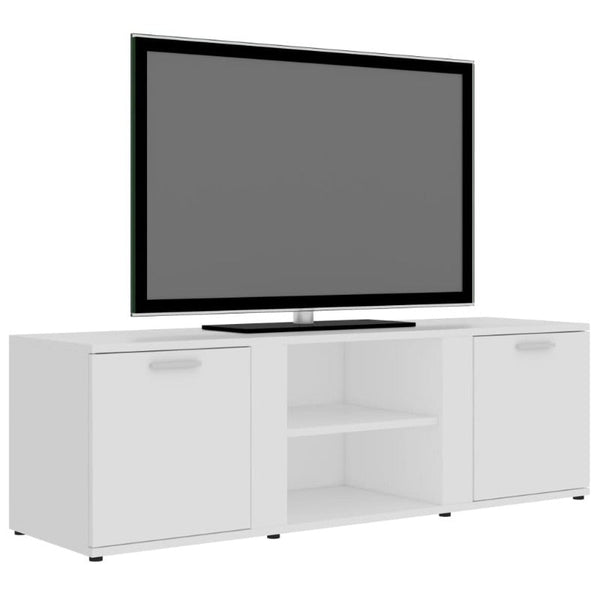 Tv Cabinet White 120X34x37 Cm Engineered Wood