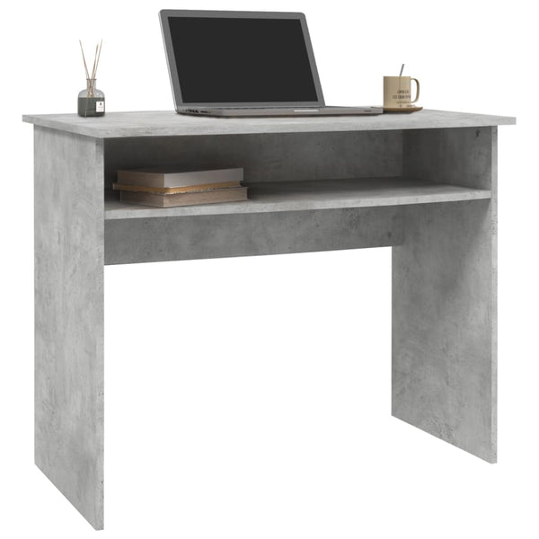Desk Concrete Grey 90X50x74 Cm Engineered Wood Home Office Desks