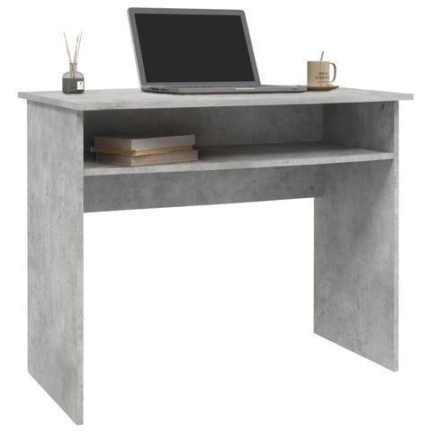 Desk Concrete Grey 90X50x74 Cm Engineered Wood Home Office Desks