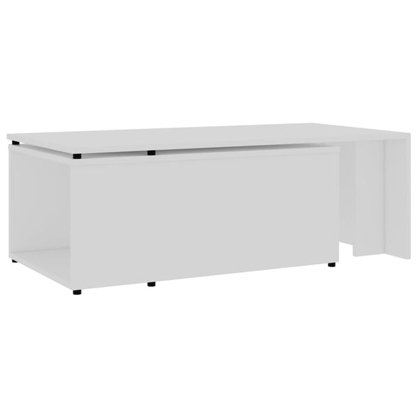 Coffee Table White 150X50x35 Cm Engineered Wood Coffee Tables