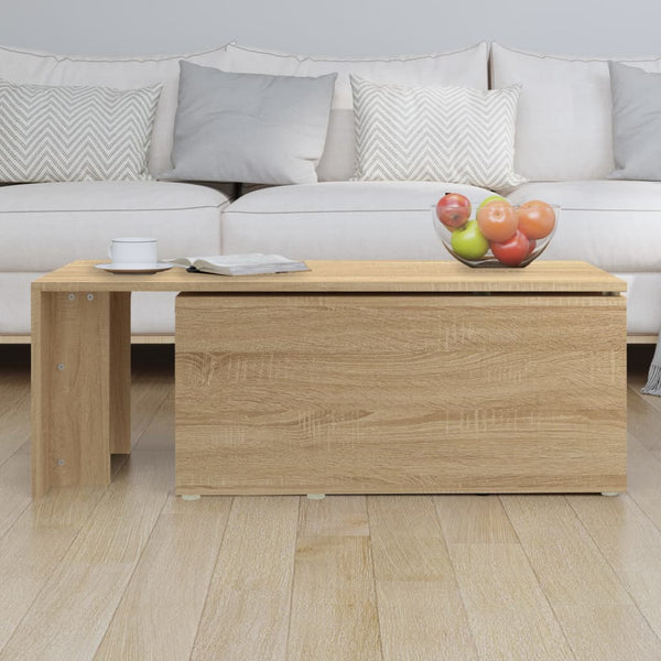 Coffee Table Sonoma Oak 150X50x35 Cm Engineered Wood Coffee Tables
