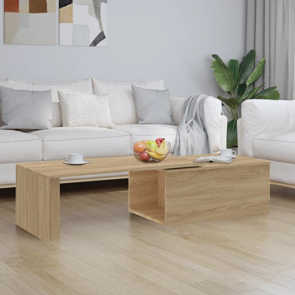 Coffee Table Sonoma Oak 150X50x35 Cm Engineered Wood Coffee Tables