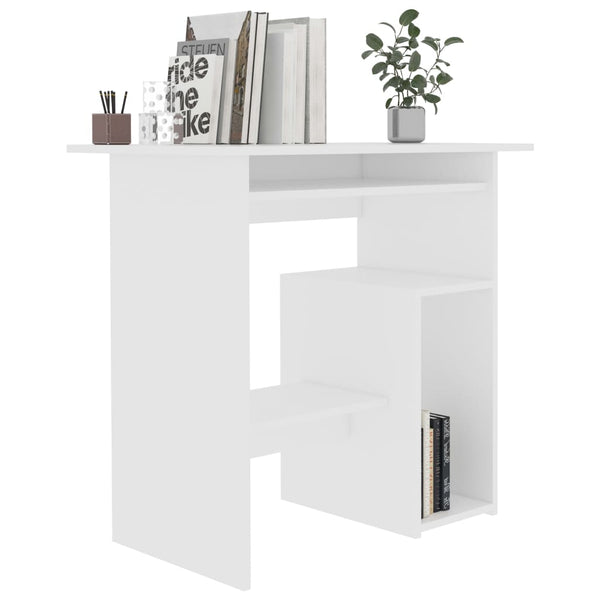 Vidaxl Desk White 80X45x74 Cm Engineered Wood Home Office Desks