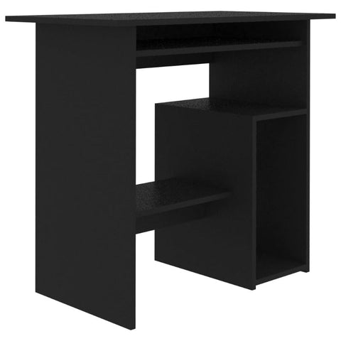 Desk Black 80X45x74 Cm Engineered Wood