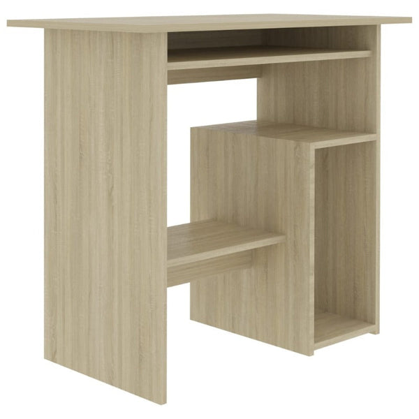 Vidaxl Desk Sonoma Oak 80X45x74 Cm Engineered Wood Home Office Desks