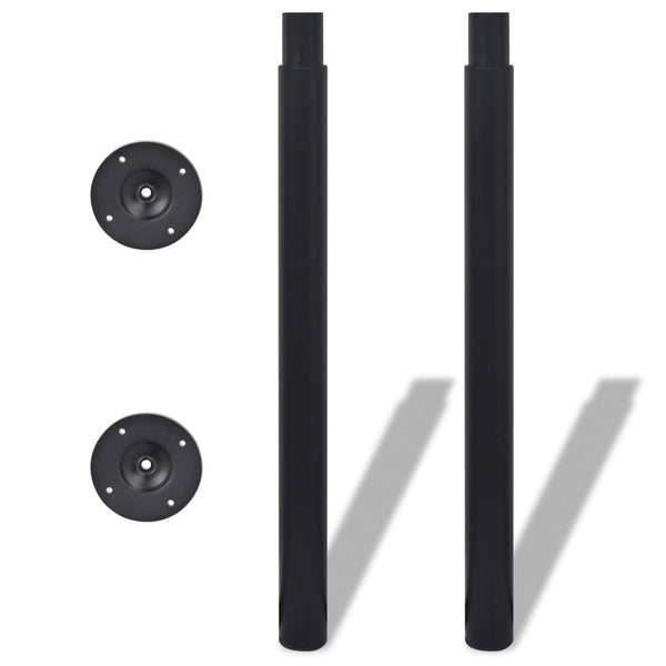 Telescopic Table Legs 4 Pcs Black 710 Mm 1100 Dining Table Legs