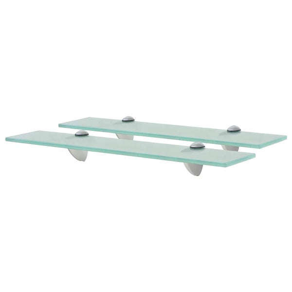 Vidaxl Floating Shelves 2 Pcs Glass 50X20 Cm 8 Mm Wall Shelves