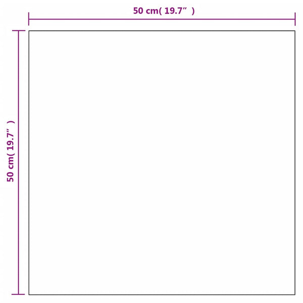 Wall 2 Pcs 50X50 Cm Square Glass Mirrors