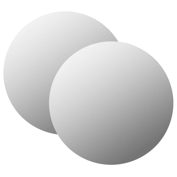 Wall 2 Pcs 40 Cm Round Glass Mirrors