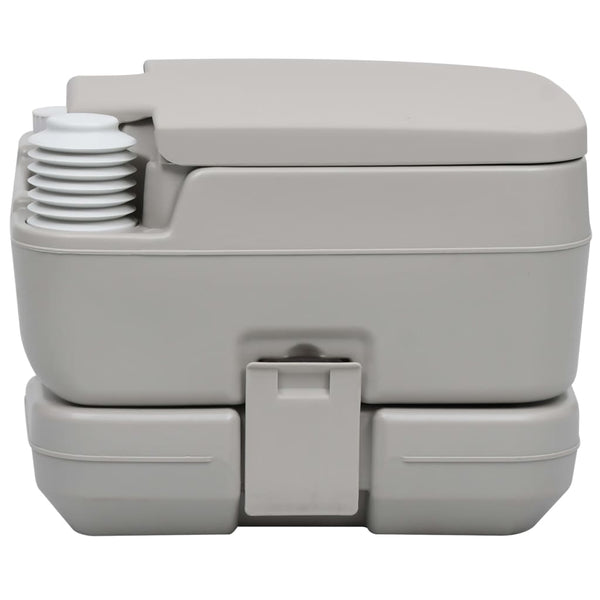 Vidaxl Camping Toilet Grey 10+10 L Portable Toilets & Accessories