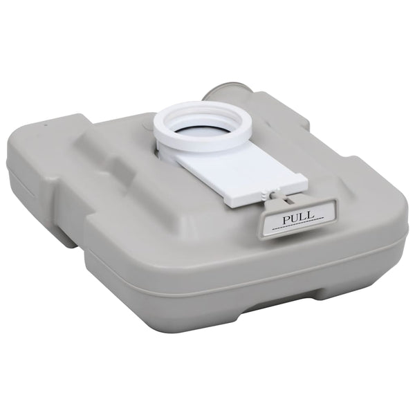 Vidaxl Camping Toilet Grey 10+10 L Portable Toilets & Accessories