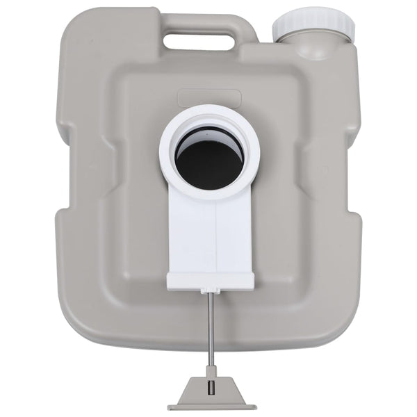 Vidaxl Camping Toilet Grey 10+10 L Portable Toilets & Accessories