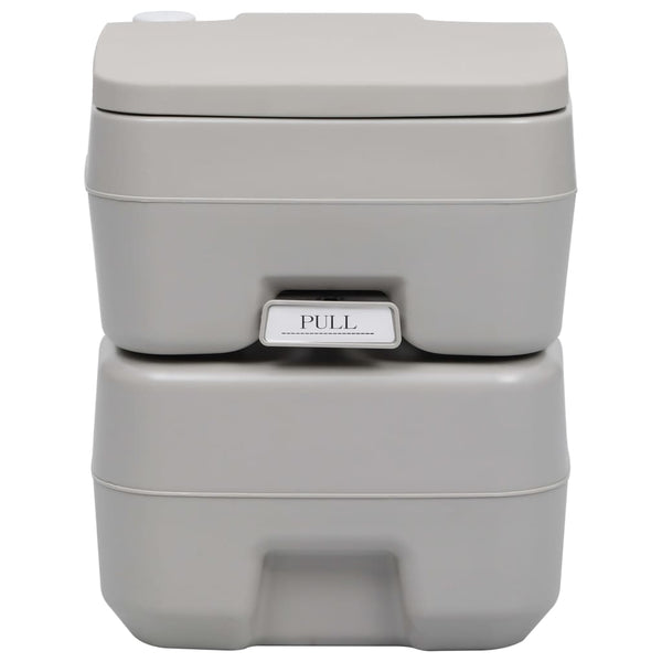 Vidaxl Camping Toilet Grey 20+10 L Portable Toilets & Accessories