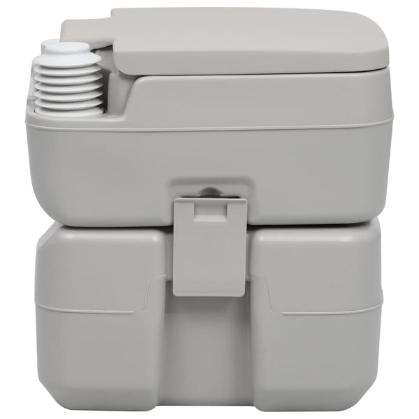 Vidaxl Camping Toilet Grey 20+10 L Portable Toilets & Accessories