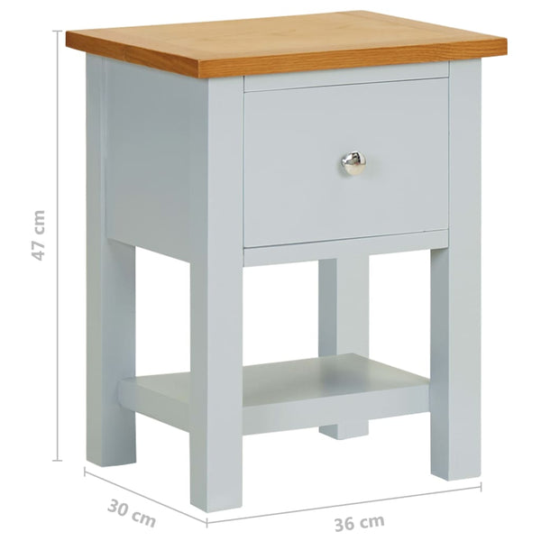 Nightstand 36X30x47 Cm Solid Oak Wood Bedside Tables