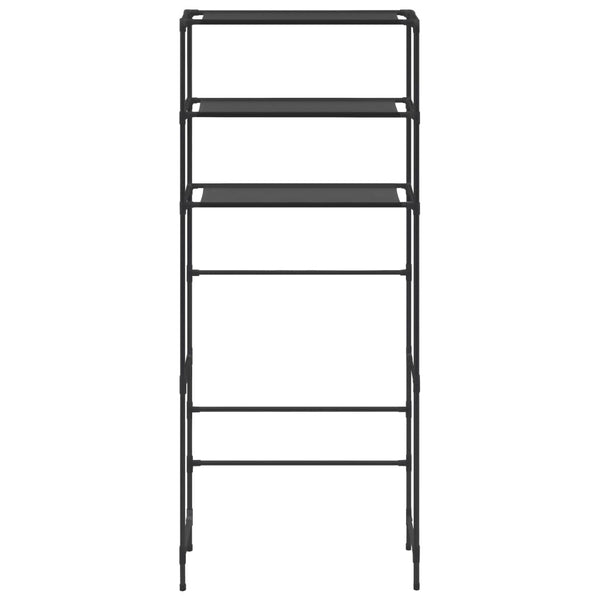 3 Tier Storage Rack Over Laundry Machine Black 69X28x169 Cm Shelves