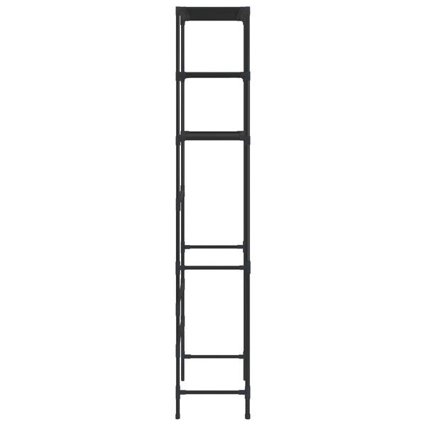 3 Tier Storage Rack Over Laundry Machine Black 69X28x169 Cm Shelves