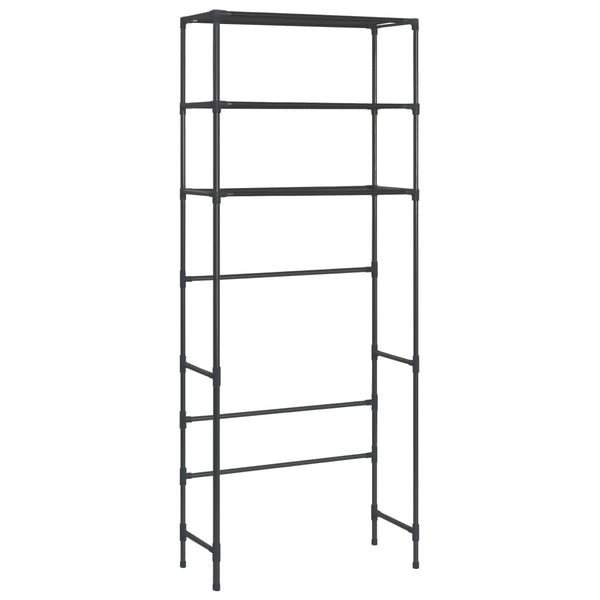 3 Tier Storage Rack Over Laundry Machine Black 69X28x169 Cm Shelves