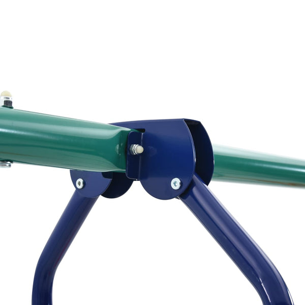 Vidaxl Swing Set With Gymnastic Rings And 4 Seats Steel Outdoor Swings