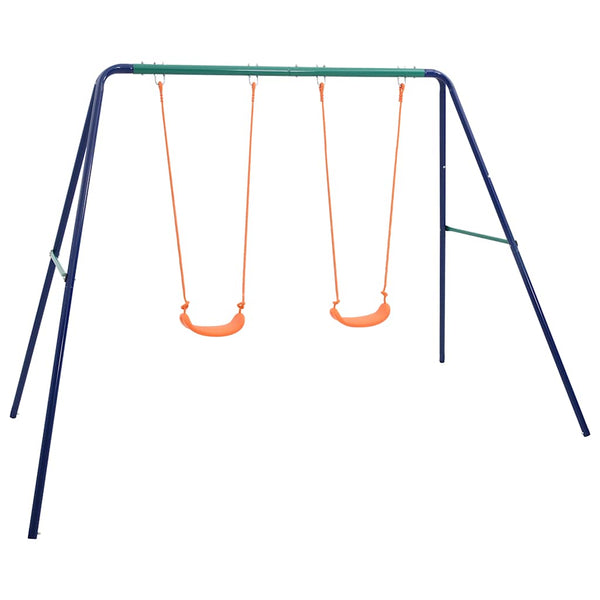 Vidaxl Swing Set With 2 Seats Steel Outdoor Swings