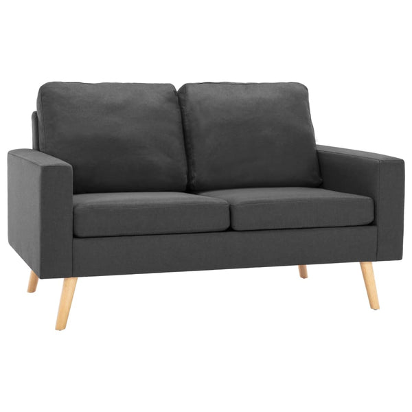 Vidaxl 2 Seater Sofa Dark Grey Fabric Sofas Armchairs & Couches