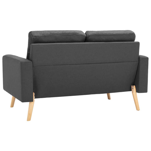 Vidaxl 2 Seater Sofa Dark Grey Fabric Sofas Armchairs & Couches