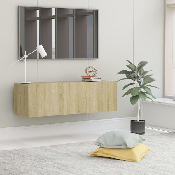 Tv Cabinet Sonoma Oak 100X30x30 Cm Engineered Wood Tv Stands & Entertainment Units