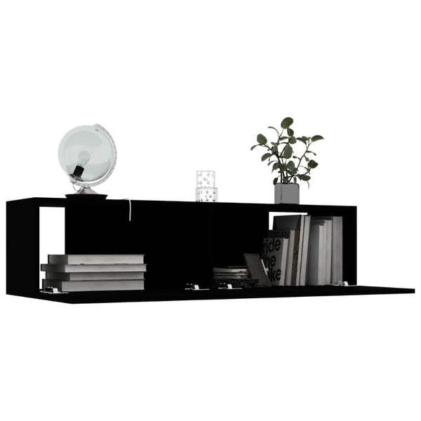TV Stands & Entertainment Units Tv Cabinet Black 120X30x30 Cm Engineered Wood