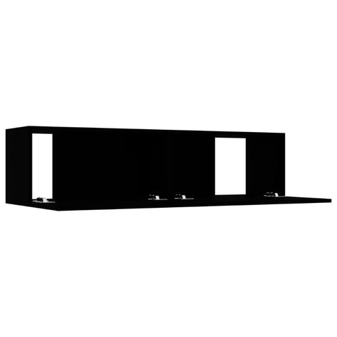 Tv Cabinet Black 120X30x30 Cm Engineered Wood Tv Stands & Entertainment Units