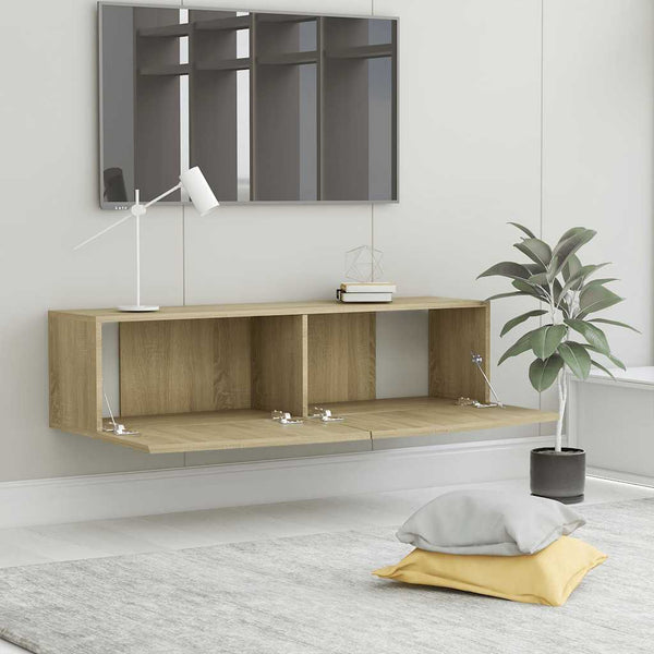 Tv Cabinet Sonoma Oak 120X30x30 Cm Engineered Wood Tv Stands & Entertainment Units