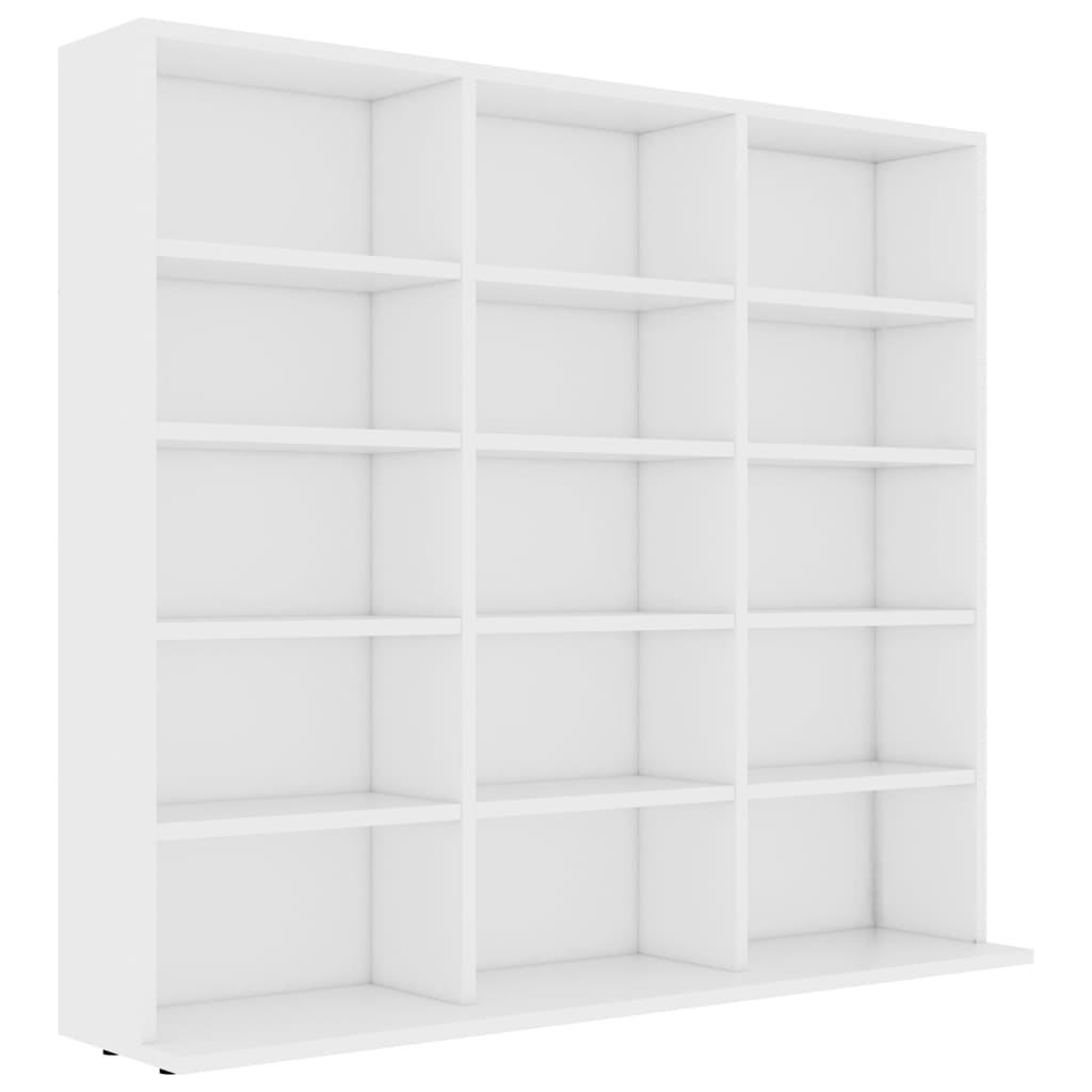 Cabinets & Cupboards Cd Cabinet White 102X23x89.5 Cm Engineered Wood