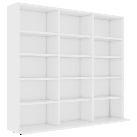 Cabinets & Cupboards Cd Cabinet White 102X23x89.5 Cm Engineered Wood