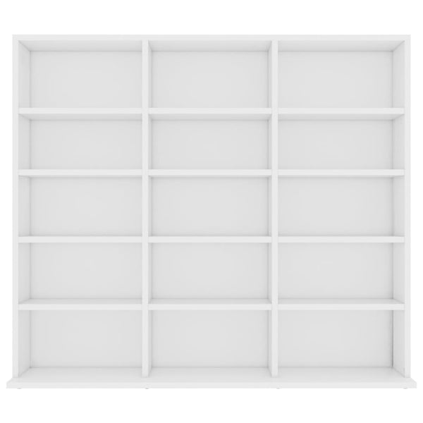 Cd Cabinet White 102X23x89.5 Cm Engineered Wood Cabinets & Cupboards