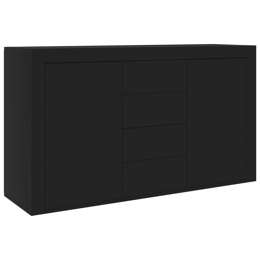 Sideboard Black 120X36x69 Cm Engineered Wood Sideboards & Buffets