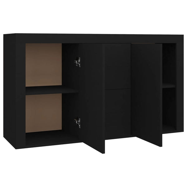 Sideboard Black 120X36x69 Cm Engineered Wood Sideboards & Buffets