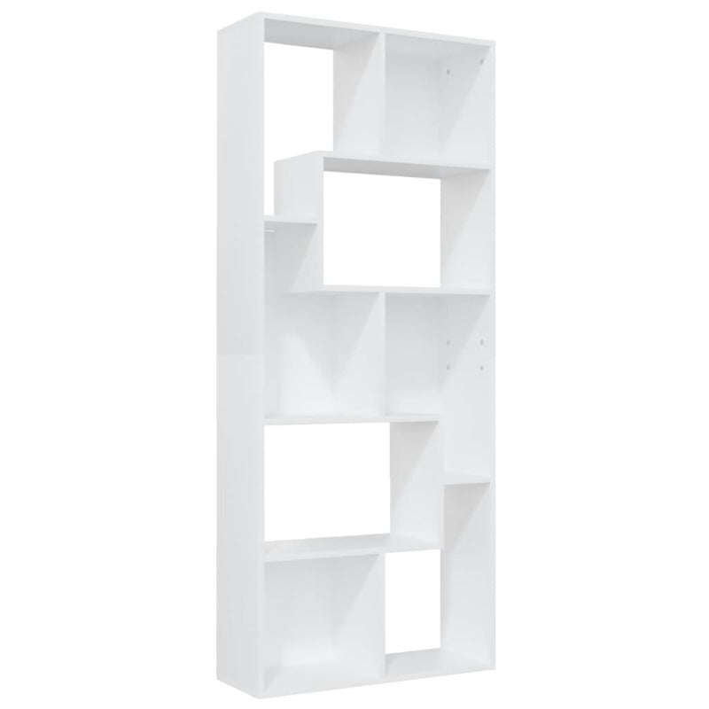 Vidaxl Book Cabinet White 67X24x161 Cm Engineered Wood Cabinets & Cupboards
