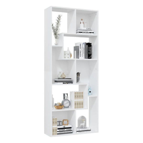 Vidaxl Book Cabinet White 67X24x161 Cm Engineered Wood Cabinets & Cupboards