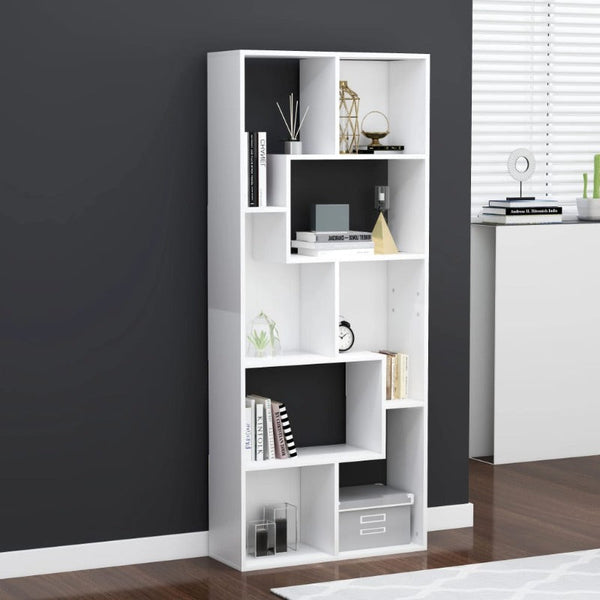 Vidaxl Book Cabinet White 67X24x161 Cm Engineered Wood Cabinets & Cupboards