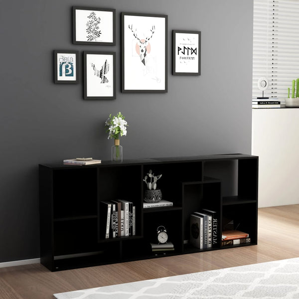 Bookshelves Book Cabinet Black 67X24x161 Cm Engineered Wood