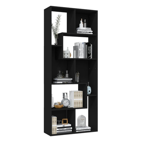 Bookshelves Book Cabinet Black 67X24x161 Cm Engineered Wood