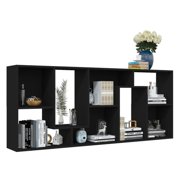 Bookshelves Book Cabinet Black 67X24x161 Cm Engineered Wood